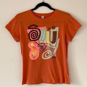 Stüssy • Short Sleeve Graphic Tee • Orange/Brown